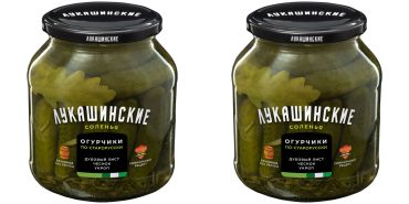 Lukashinskie Pickled cucumbers Old Russian Style 670g x2